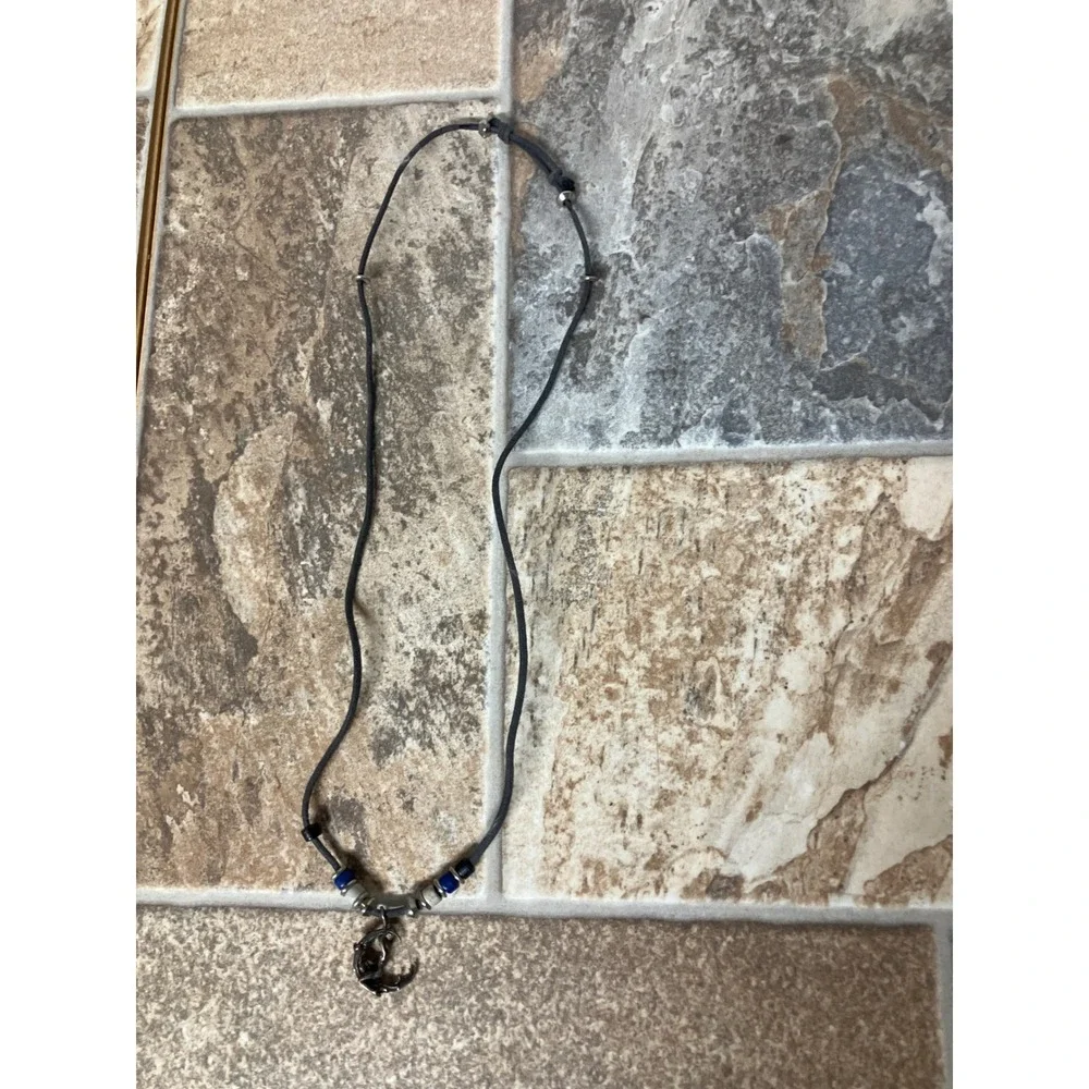 Mens Womens Moon Dragon Charm Pendant Necklace‎ Cord Adjustable